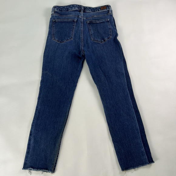 Lauren Ralph Lauren Women’s Premier Straight Ankle Jeans Size 6 Distressed Hem - Picture 2 of 12